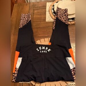 Zumba Love Fitness Black Leggings